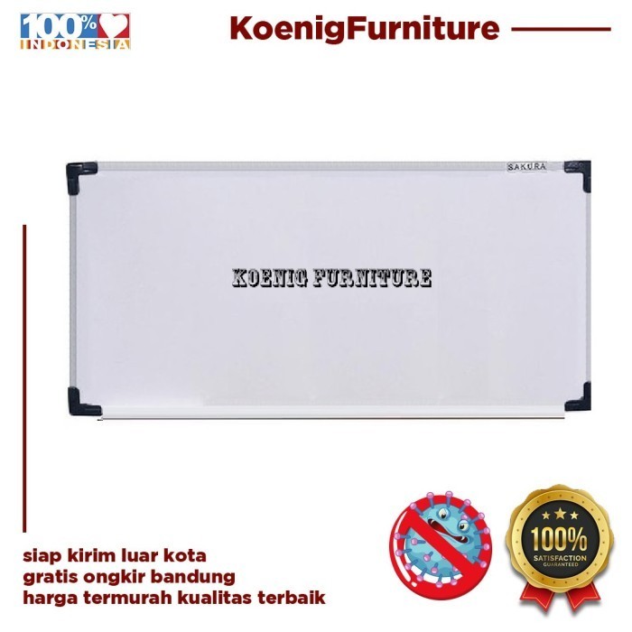 

Whiteboard Gantung Sakura 240 X 120 / Papan Tulis Sekolah 240 X 120