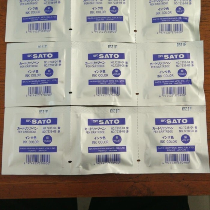 

Sk-Sato 7238-04 Pen Cartridge (Violet) For Sigma Ii Thermohygrograph