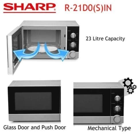 Sharp Straight Microwave Oven R-21Do(S)In 450Watt