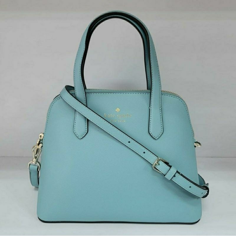 Ready KS schuyler medium dome satchel K8701 saffiaono pvc. Smoky blue 21-26x26x12cm