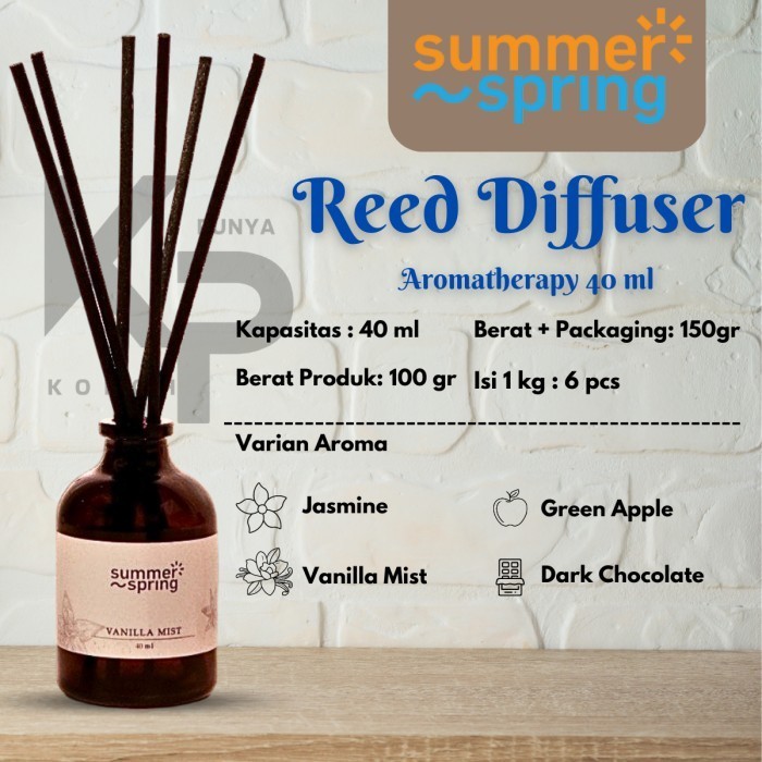 Reed Diffuser Stick Summerspring Wangi Aroma Terapi Pewangi Ruangan