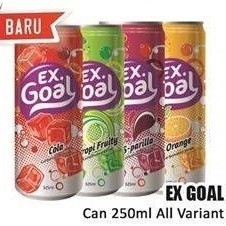 EX. GOAL 250 ML CARBONATED DRINK Minuman 1 dus 24 Kaleng