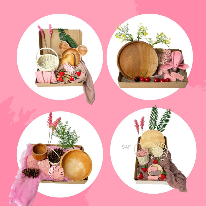 

Paket Gift Valentine Wedding - Hadiah Props Photo Hampers Gift Set