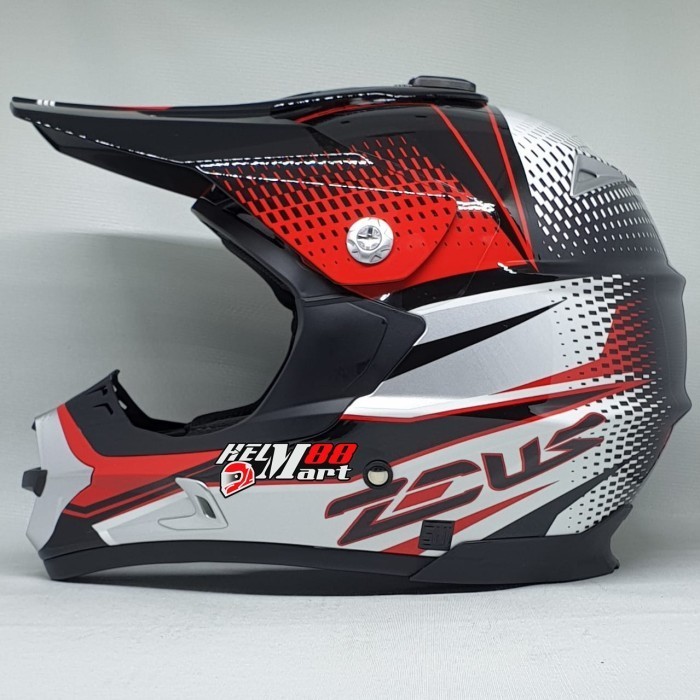 Helm Cross Zeus 951 RR Corak Zeus 951 Motif Zeus Motocross