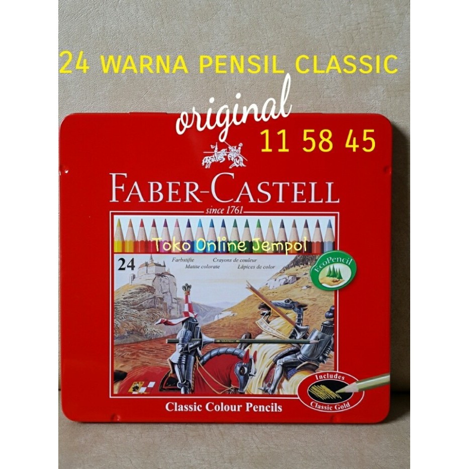 

Mantap Atk0111Fc 24 Warna Kaleng Classic Pencils 115845 Faber Castell Pensil Limited