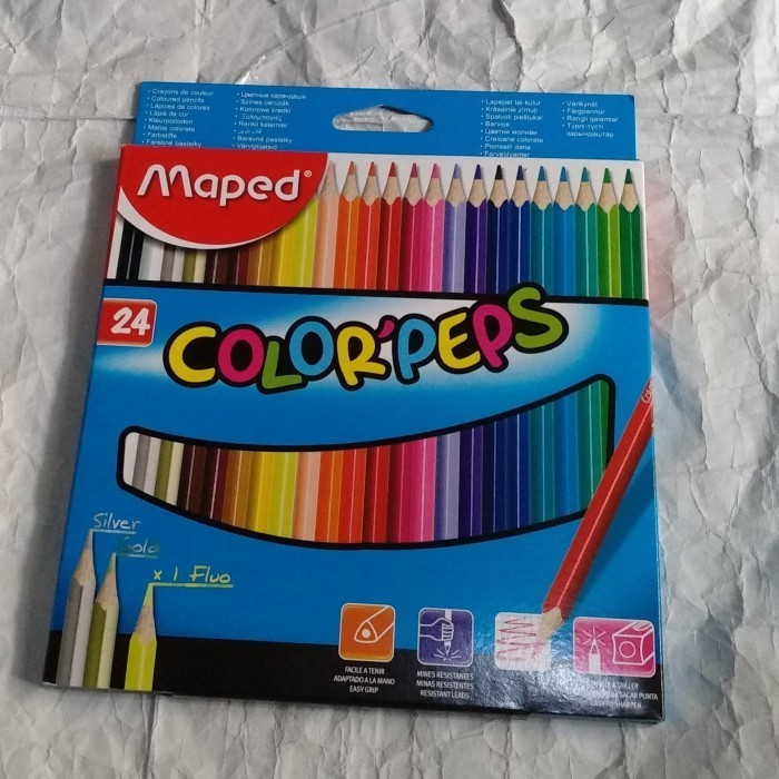 

Unik Pinsil Warna Color'Peps Maped 24 Berkualitas