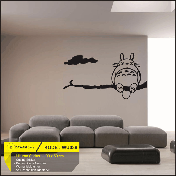 Cutting Sticker Dinding Wall Sticker Dekorasi Rumah Totoro