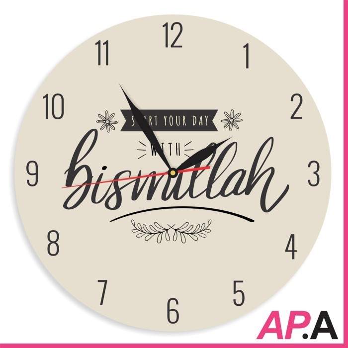 Jam Dinding Kayu Quotes Aesthetic Dekorasi Rumah Lucu - Your Day