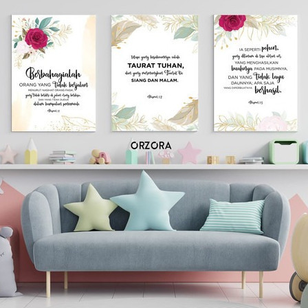 Poster Rohani Kristen / Dekorasi Rumah /Poster Inspirasi(Ap30013)