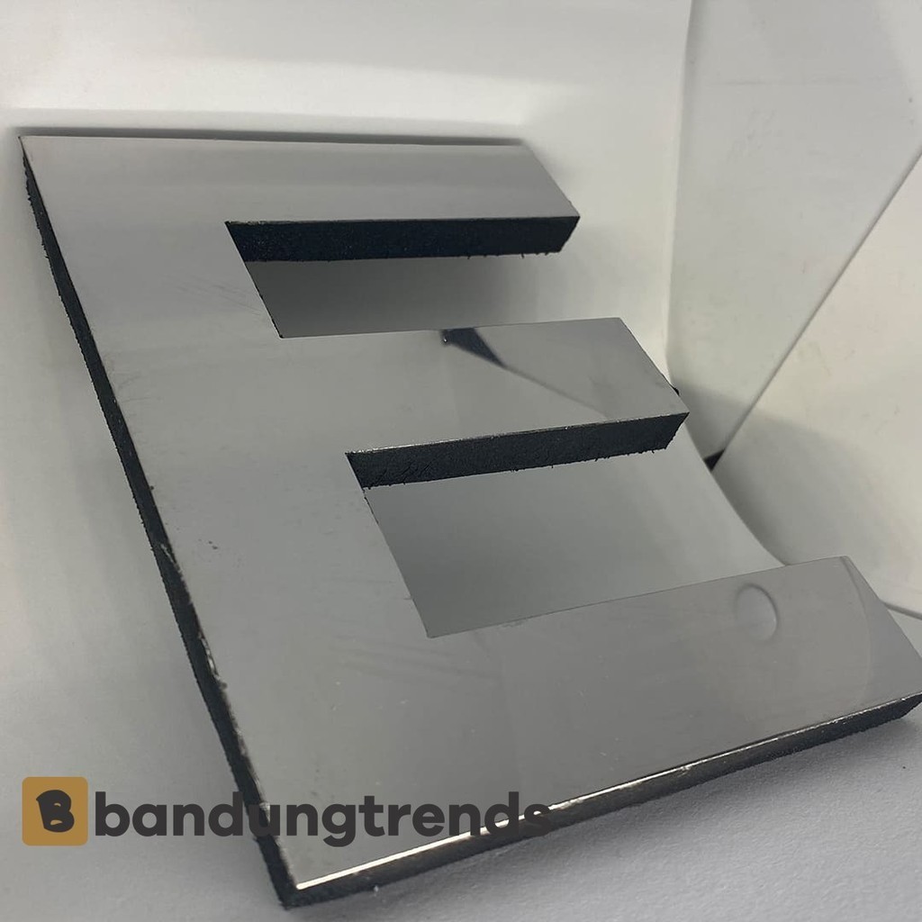 Huruf E Stainless Spoon Untuk Nomor Rumah Atau Papan Nama  Ukuran 30 CM