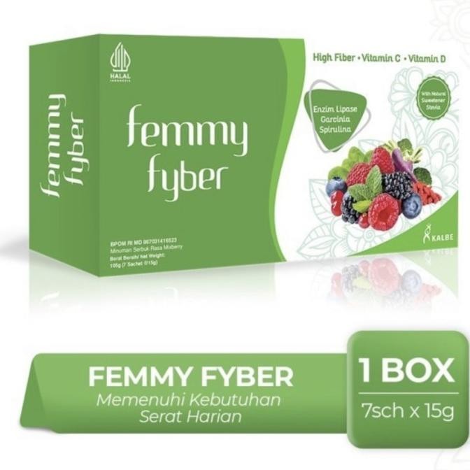 

Femmy Fyber Minuman Diet Fiber Detox 7 Sachet 15gr 1 box Serat Alami LS01