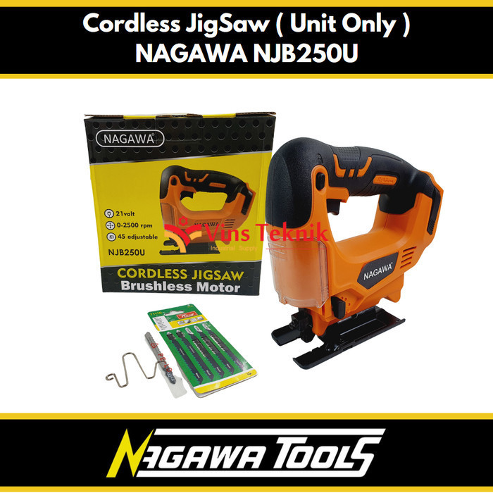 Gergaji Jigsaw Jig Saw Cordless Njb250U Nagawa Njb 250 U Unit Only Original Dan Terpercaya