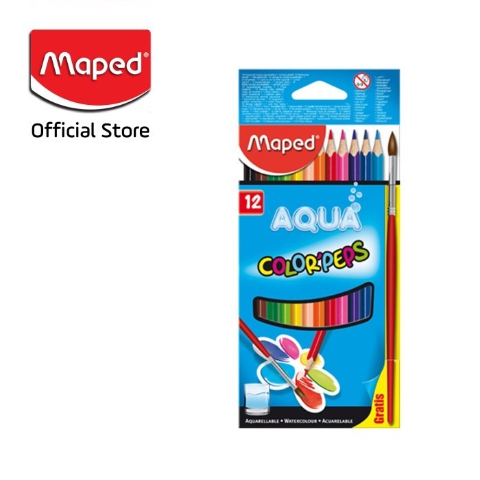 

Trendi Maped Pensil Warna Water Color Pencils 12' - Cardboard Murah