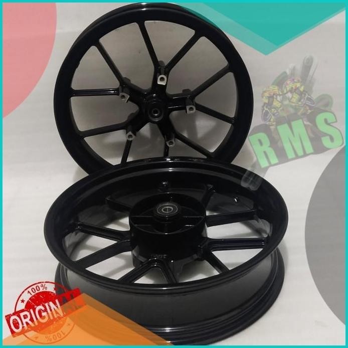 VELG ROSSI double triple disc R15 old v2 tapak lebar 3inc blkg 4,5 inc