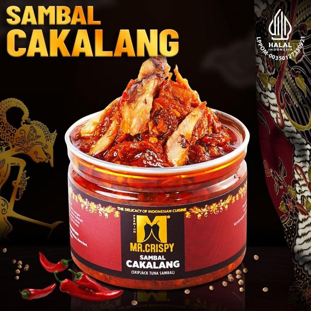 

SALE PRODUK Sambal Cakalang/Tongkol/Roa/Ikan Asin Jambal Sambel Mr.Crispy TERLARIS