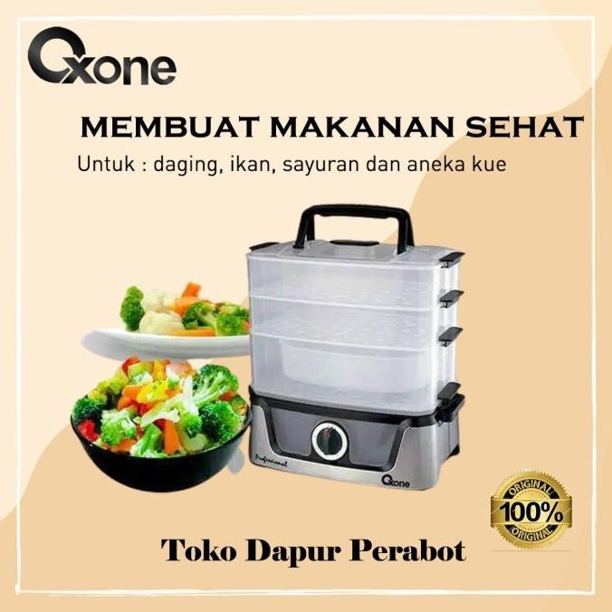 Kitchen.Mall72 // Oxone Alat Kukus Penghangat Makanan Food Steamer Kukusan Listrik Pengiriman Cepat