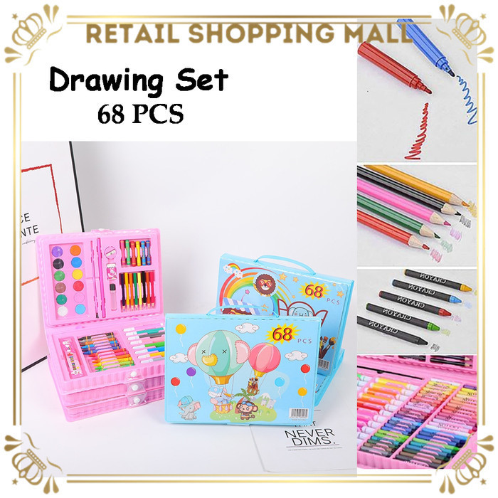 

Sale!!! Rsm Drawing Set 68Pcs Oil Pastel Crayon 68 In 1 Set Krayon Lengkap Diskon