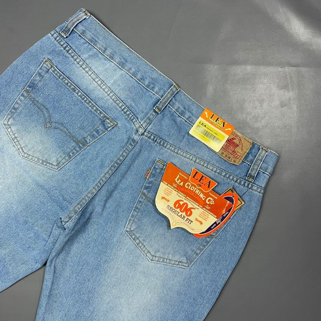 PREMIUM DRILL Celana Pendek Jeans Lea 606 Original Denim