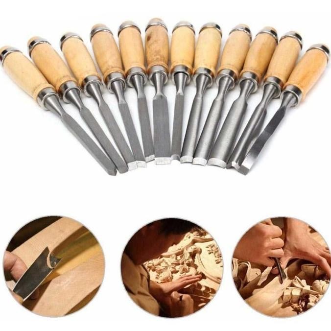 

Set Ukir Pahat Kayu Wood Crafting Carving Chisel Tools Art | Opheliazulaikastore