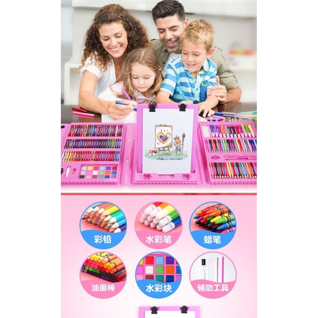 

Buruan Alat Gambar Crayon Super Mega Art Set 208 Pcs Pencil Warna Cat Cair Sale!!!