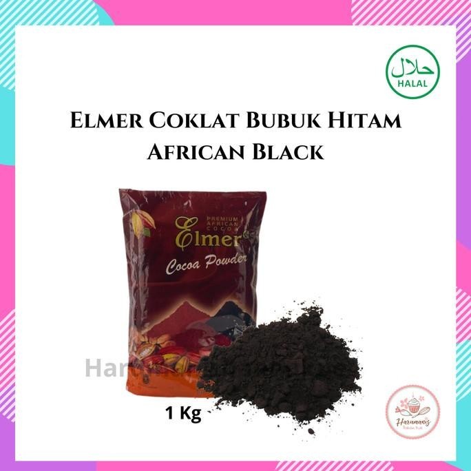 

monggo] Elmer Coklat Bubuk Hitam African Black 1kg