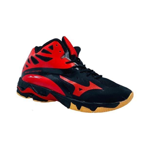 [BEST SELLER] NEW PRODUCT Sepatu Volly Mizuno Wave Lightning Merah Hitam Premium Voli Pria Sport