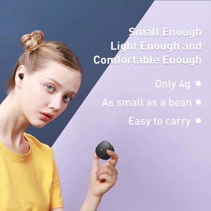 Baseus Earphone / Headset Earbuds Bluetooth Wireless TWS Encok WM01 Berkualitas