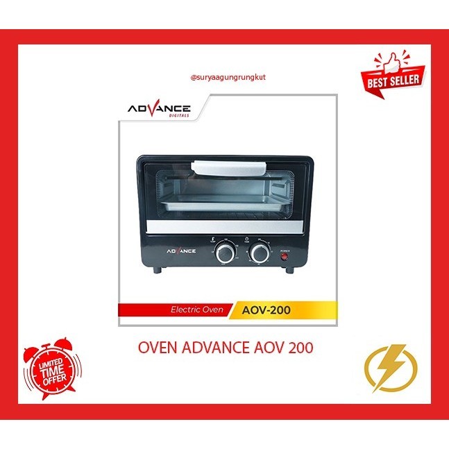 OVEN LISTRIK ADVANCE 12 LITER 500 WATT - AOV 200