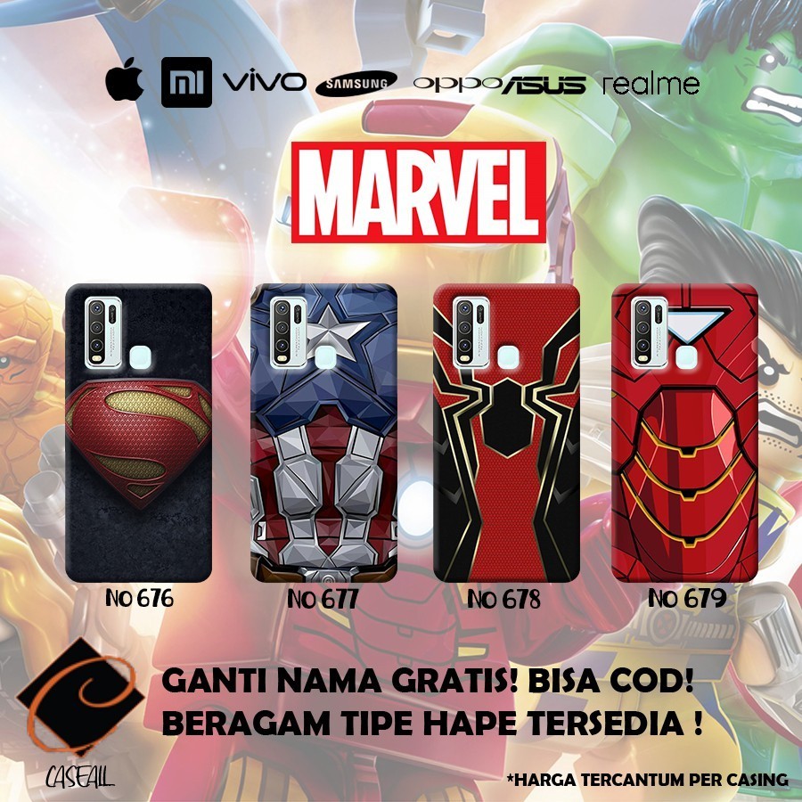 Case Casing Spiderman (Semua Tipe HP) Redmi Note 9 Note 9 Pro Vivo y30 y50 Realme 6 Pro , 6 ,C3