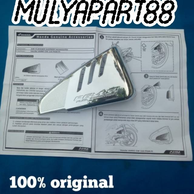Best Seller Paket Garnish Tutup Knalpot & Garnish Box Filter Scoopy Fi 2013 2016