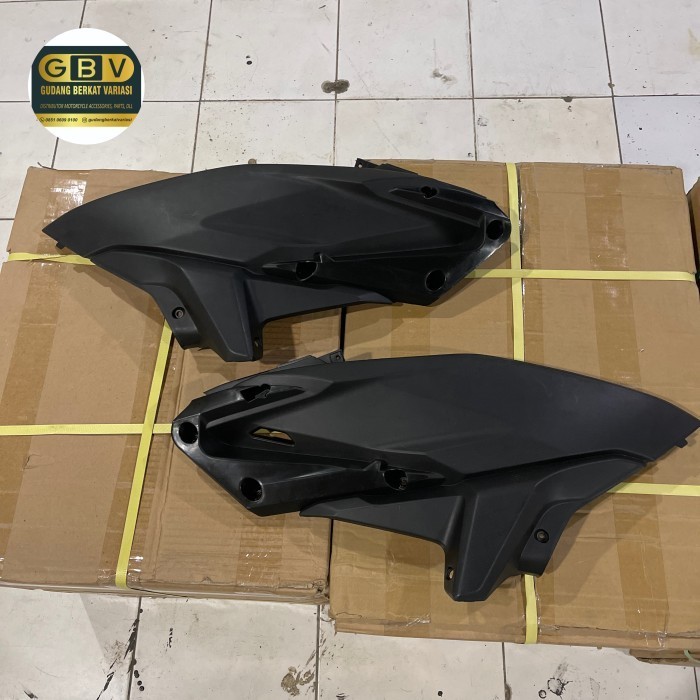 Cover Body Vario Techno 125 Win Kecil Hitam Kap Samping Kiri Kanan Gratis Ongkir