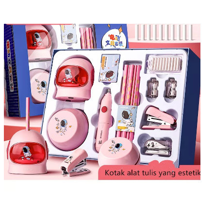 

Set Alat Tulis Elektrik Rautan Penghapus Vacuum Pensil 11 In 1