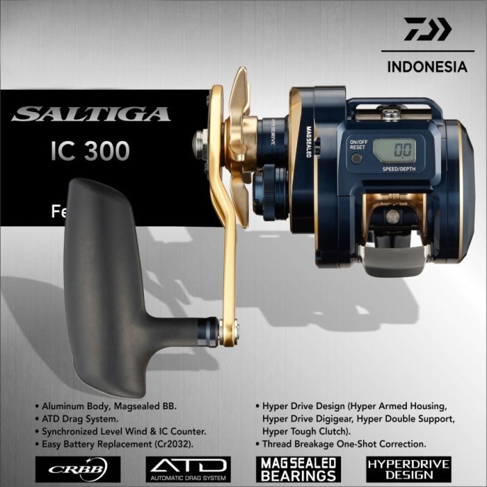 Reel Daiwa Saltiga 2021 IC 300 SJ/ HLSJ / HSJ GARANSI DAIWA RESMI