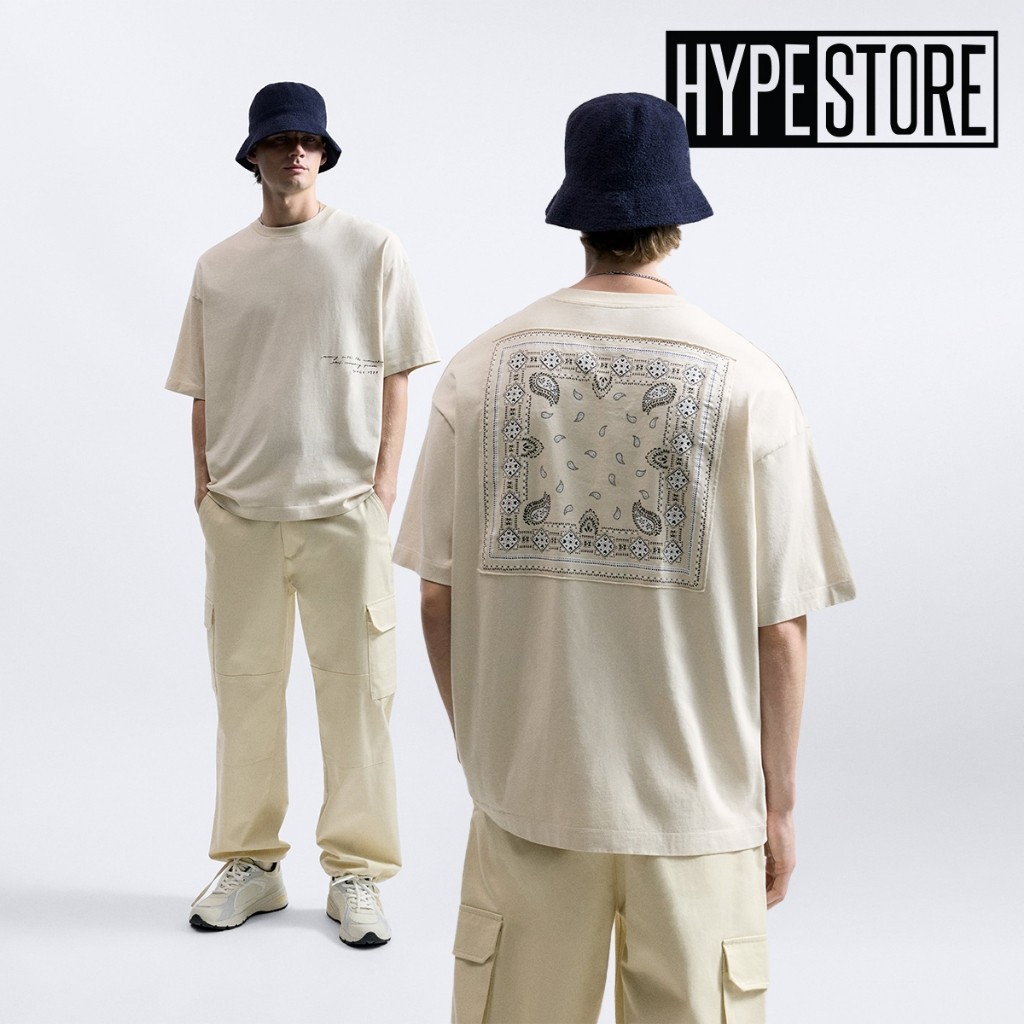[HIGH QUALITY COLLECTIONS] ZARA Men Graphic T-shirt Earth Tone Collection