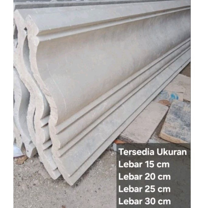 Lis plang beton lebar 25 cm