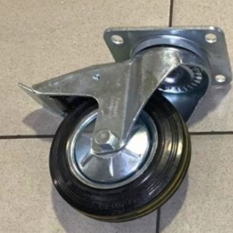 RODA KARET 8 INCH HIDUP+REM RANGER/TROLLEY/ETALASE