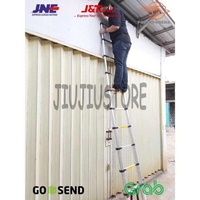 TANGGA LIPAT ALUMINIUM - TANGGA TELESKOPIK SINGLE ALUMINIUM CAMEL 4,1M