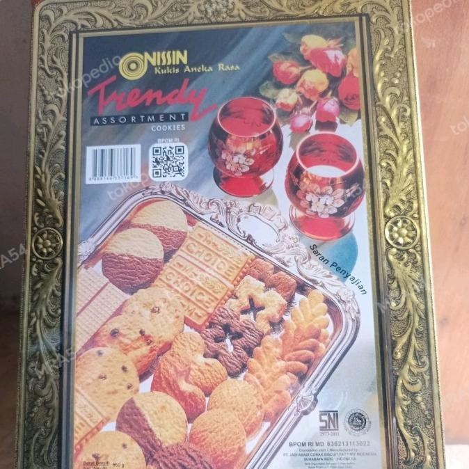 

nissin trendy assortment cookies 850gr | kue kaleng | biskuit kaleng