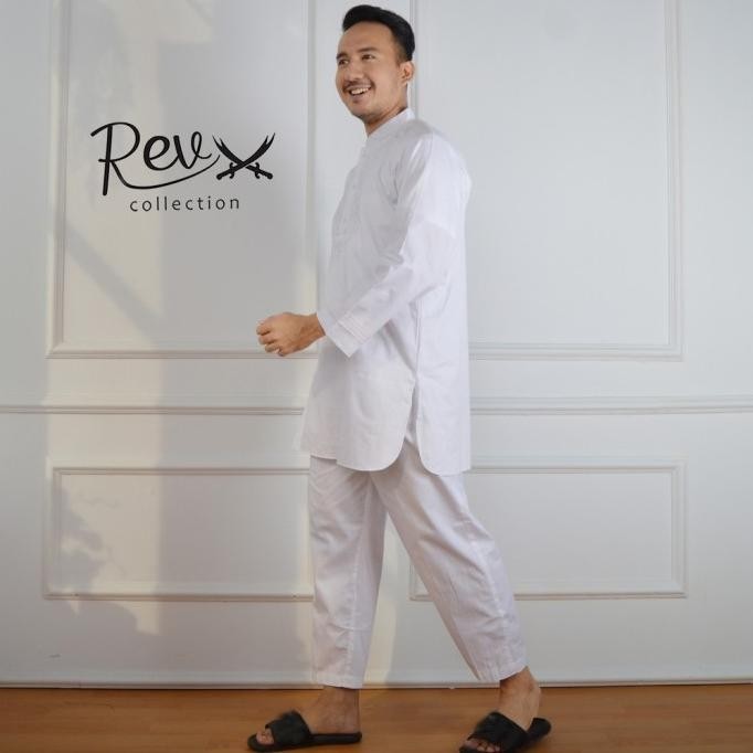 baju stelan koko pakistan pria muslim haji umroh