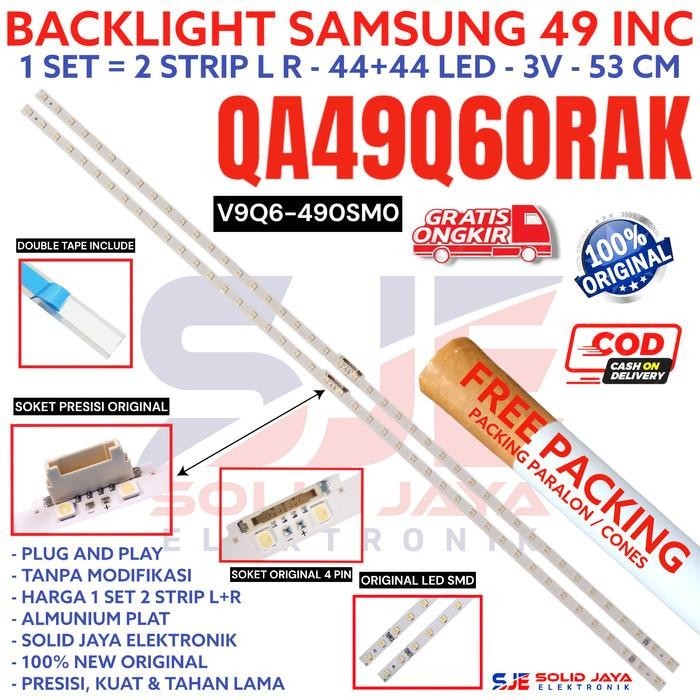 BACKLIGHT TV LED SAMSUNG 49 IN QA49Q60RAK QA49Q60 49Q60RAK LAMPU 49Q60