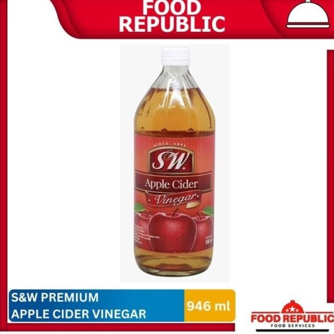 

SF SW Premium Apple Cider Vinegar 946 ml S&W Cuka Apel 100% Apples