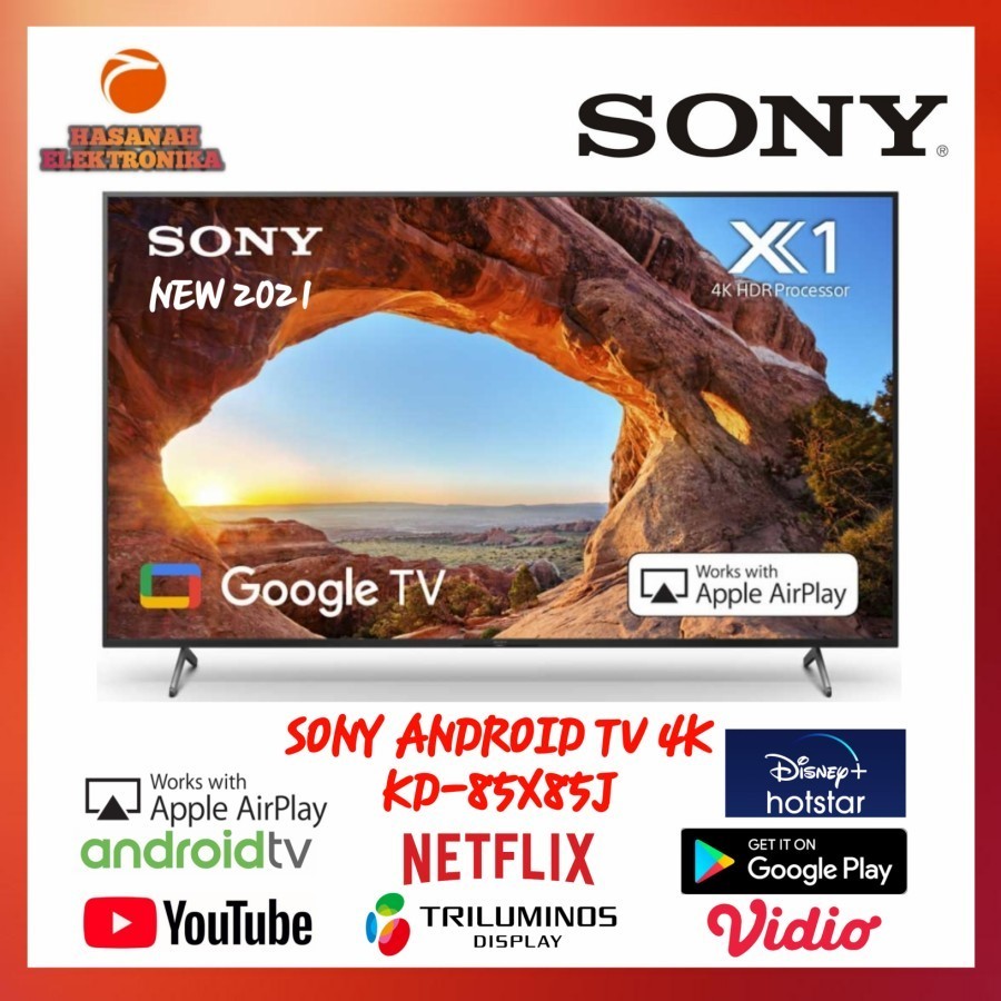 SONY BRAVIA ANDROID TV 4K KD-85X85J 85 INCH NEW 2021