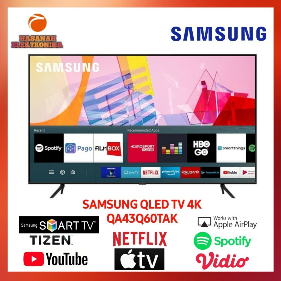 QLED TV SAMSUNG 43 INCH QA43Q60TA SMART TV TIZEN