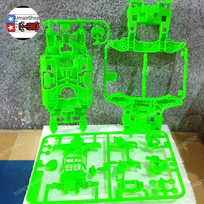 MUST HAVE TAMIYA CHASSIS MS HIJAU / CHASSIS MS GREEN TAMIYA 95234 SET TERBARU