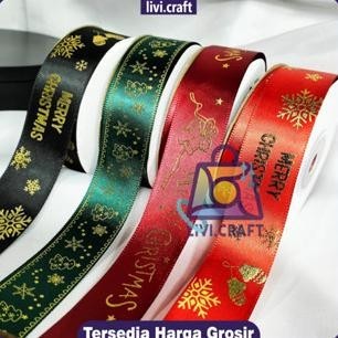

Beli sekarang, perbarui gaya Anda." Pita Natal/ Christmas Ribbon 20 Yard/ Roll ||