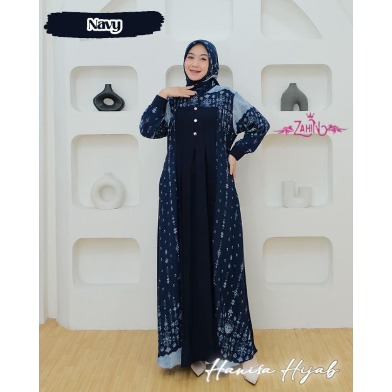 HANIFA HIJAB ORIGINAL BY BRAND ZAHIN ORI GAMIS MUSLIMAH LD 110 KANCING PAREASI BUSUI FRIENDLY FREE J