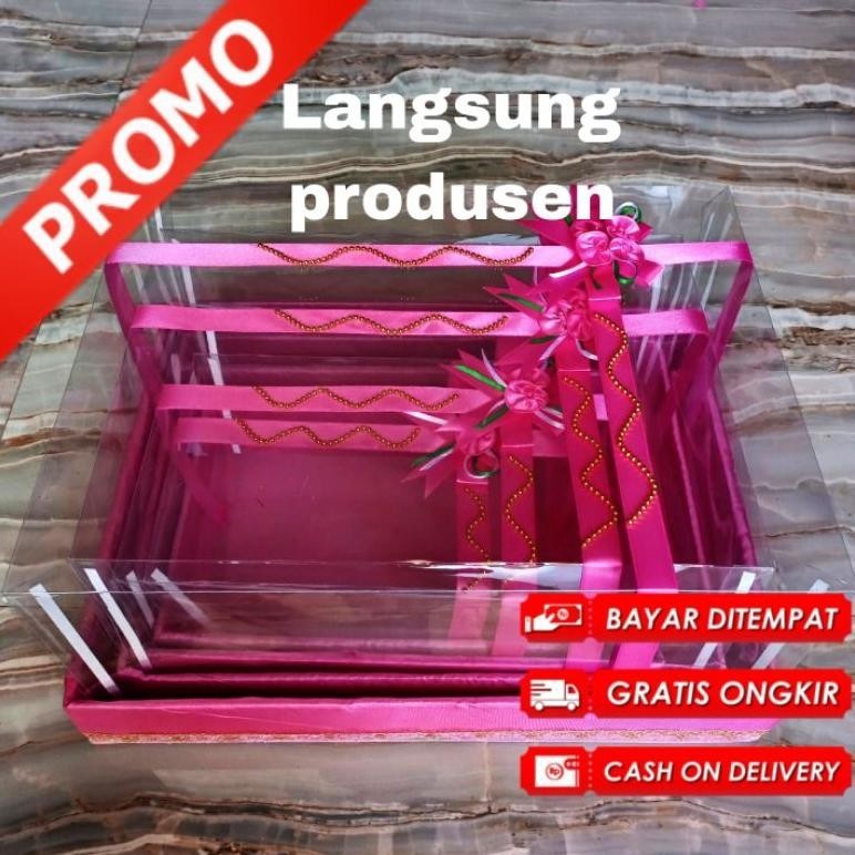 

Berkualitas tinggi, harga yang membuat senang hati." Kotak Seserahan Pernikahan murah Set Lengkap Isi 4 / box hantaran mika kain sponbond ||