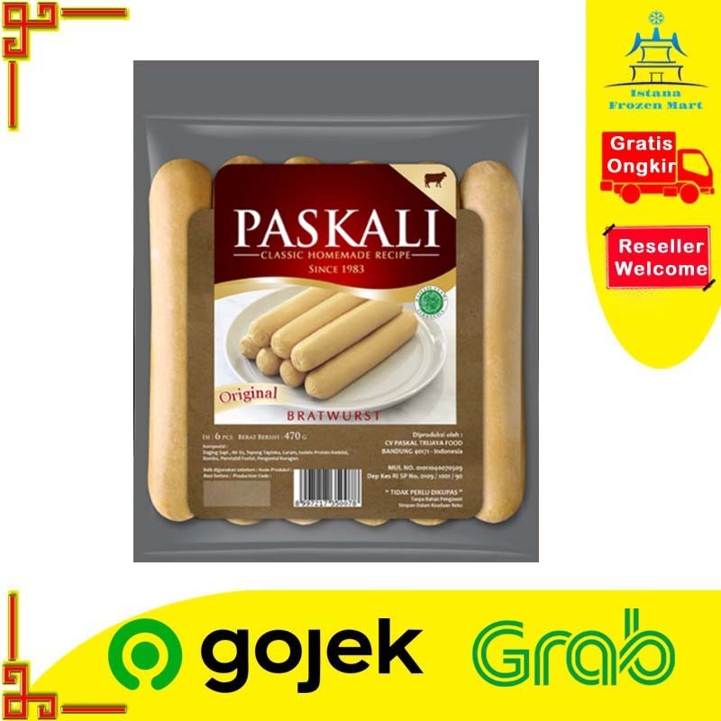 

Sosis Bratwurst PASKALI Original 470 GR