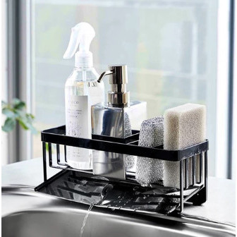 RAK SPONGE SABUN CUCI PIRING NORDIC WASTAFEL ESTETIK - HITAM