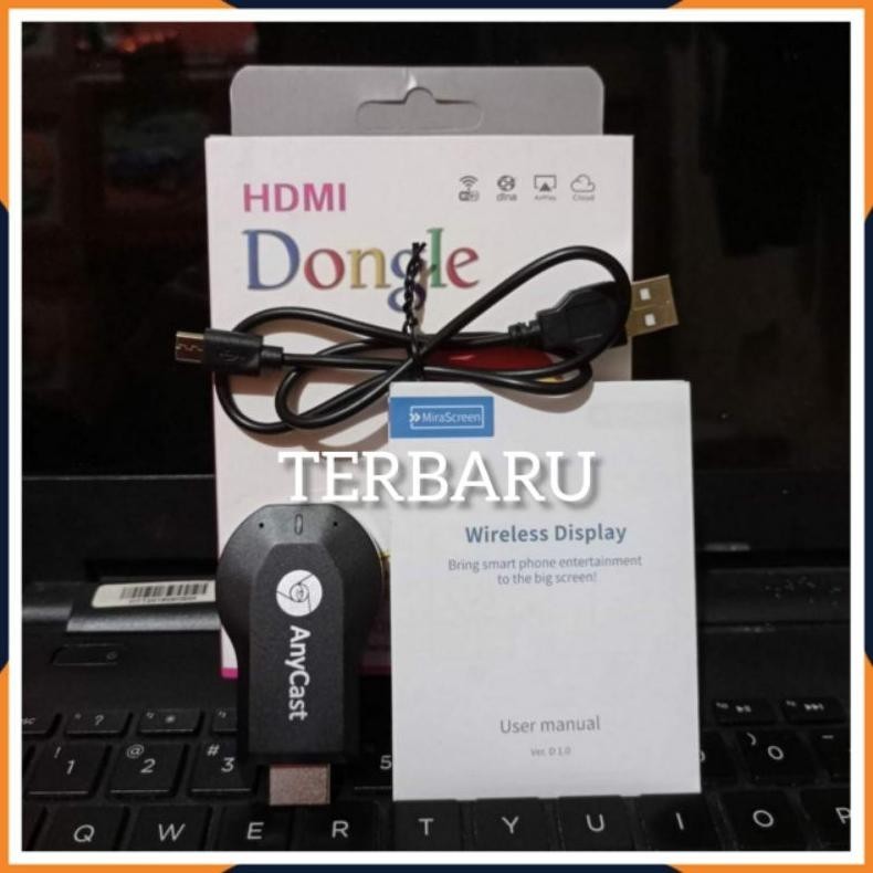 Discount [Cod] Anycast Dongle Wireless / Alat Penghubung Hp Ke Tv Led / Miracast Dongel Anycash Wifi